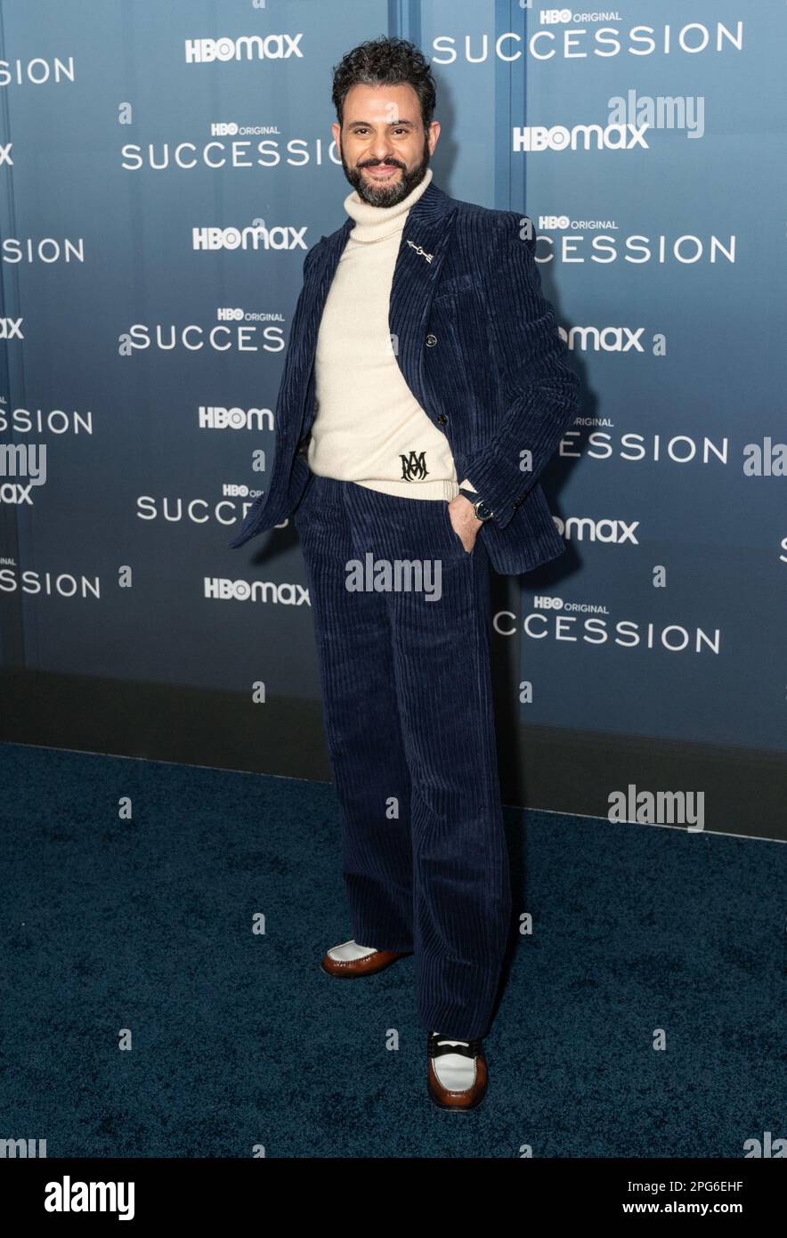 Arian moayed attends hbo s succession season 4 premiere at jazz at