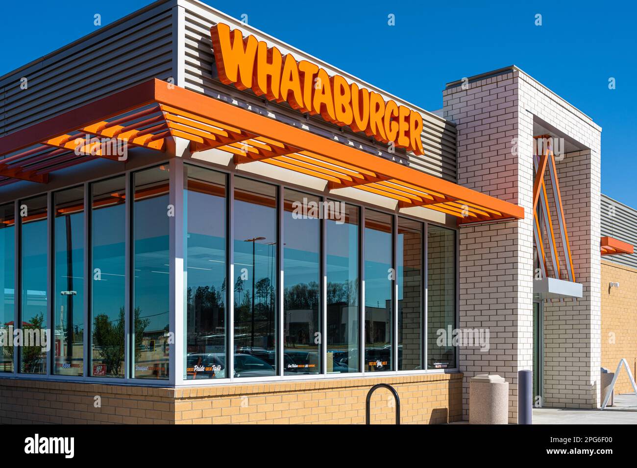New Whataburger fast food restaurant in Buford, (USA Stock