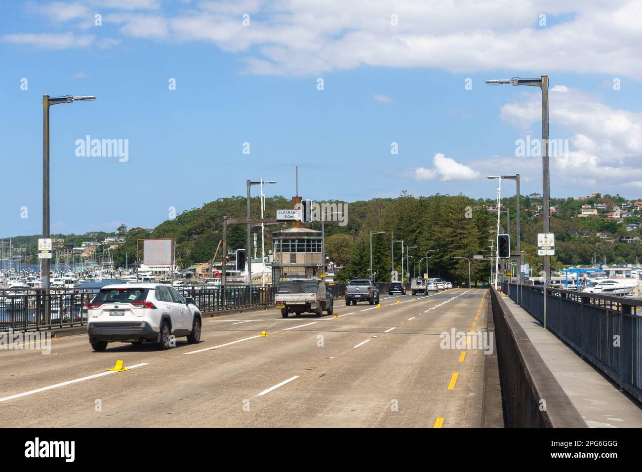 The Spit Bridge in the Middle Harbour of Sydney, Australia Stock Photo