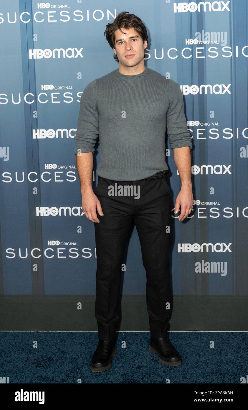 Asher Grodman attends HBO's "Succession" Season 4 Premiere at Jazz at Lincoln Center in New York