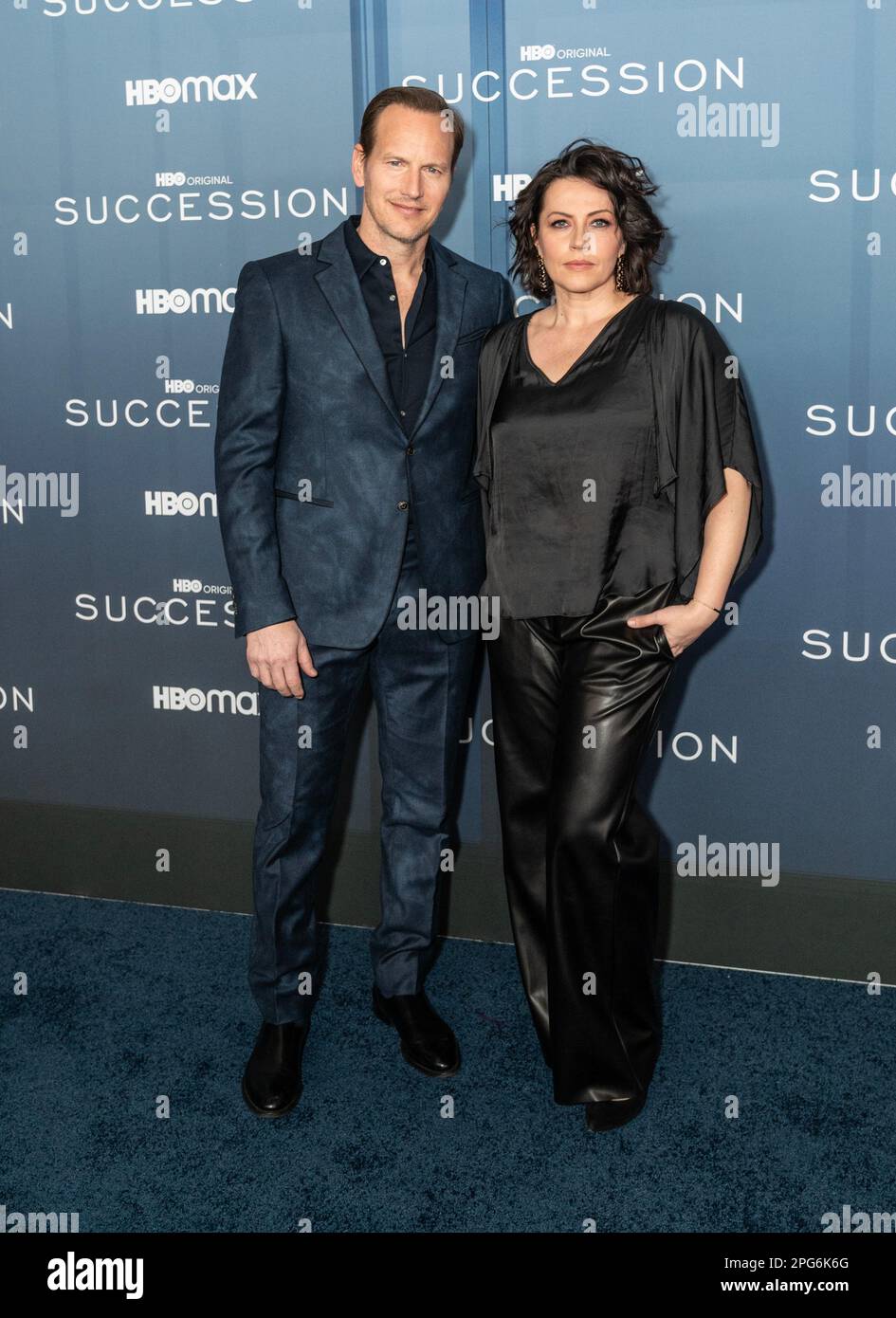 Patrick Wilson, Dagmara Dominczyk attend HBO's "Succession" Season 4 Premiere at Jazz at Lincoln