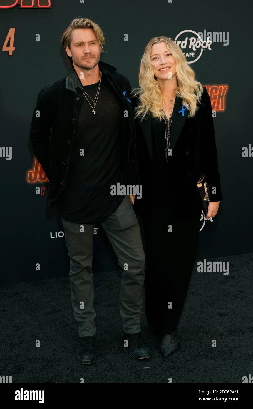 Chad Michael Murray and his wife Sarah pose together at the premiere of