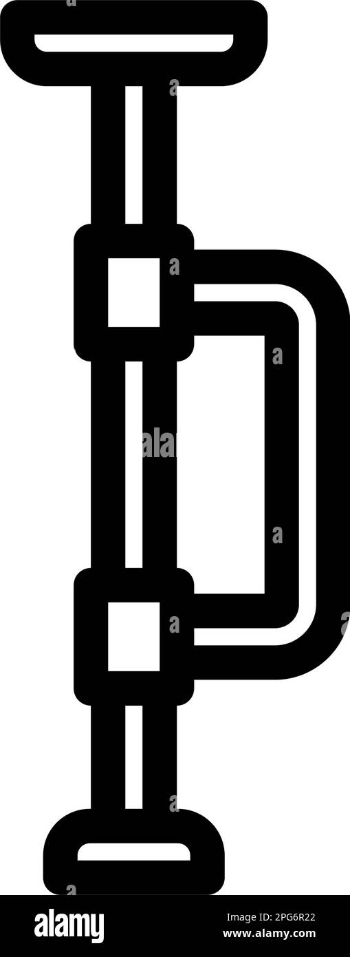 grab rail bathroom interior line icon vector illustration Stock Vector