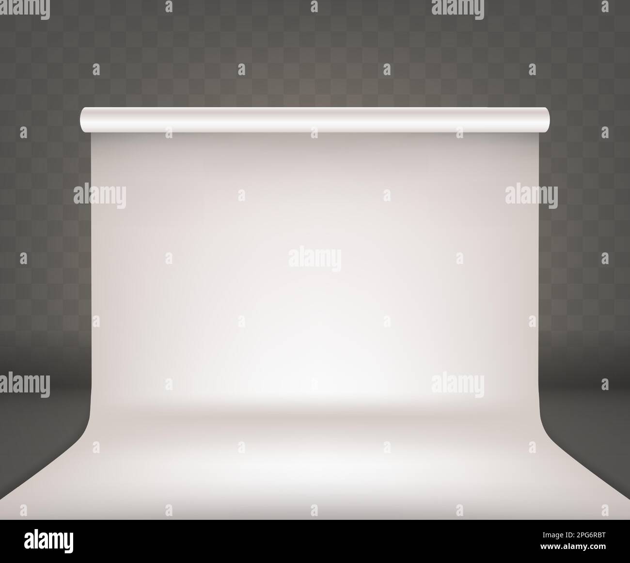 Photo studio empty interior with white blank background realistic ...