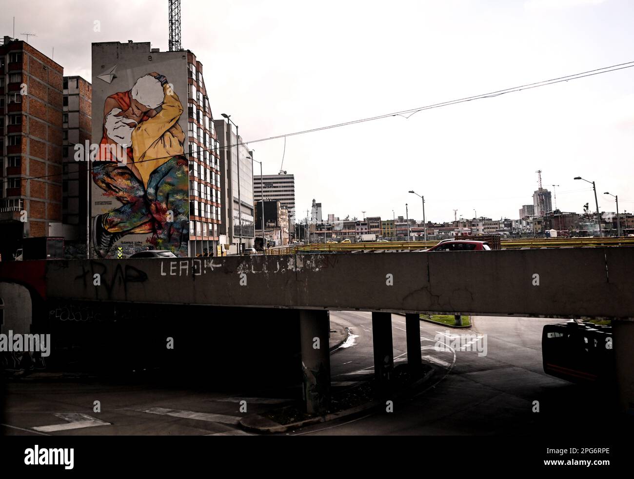 15 March 2023, Colombia, Bogotá: Street view of Colombia's capital