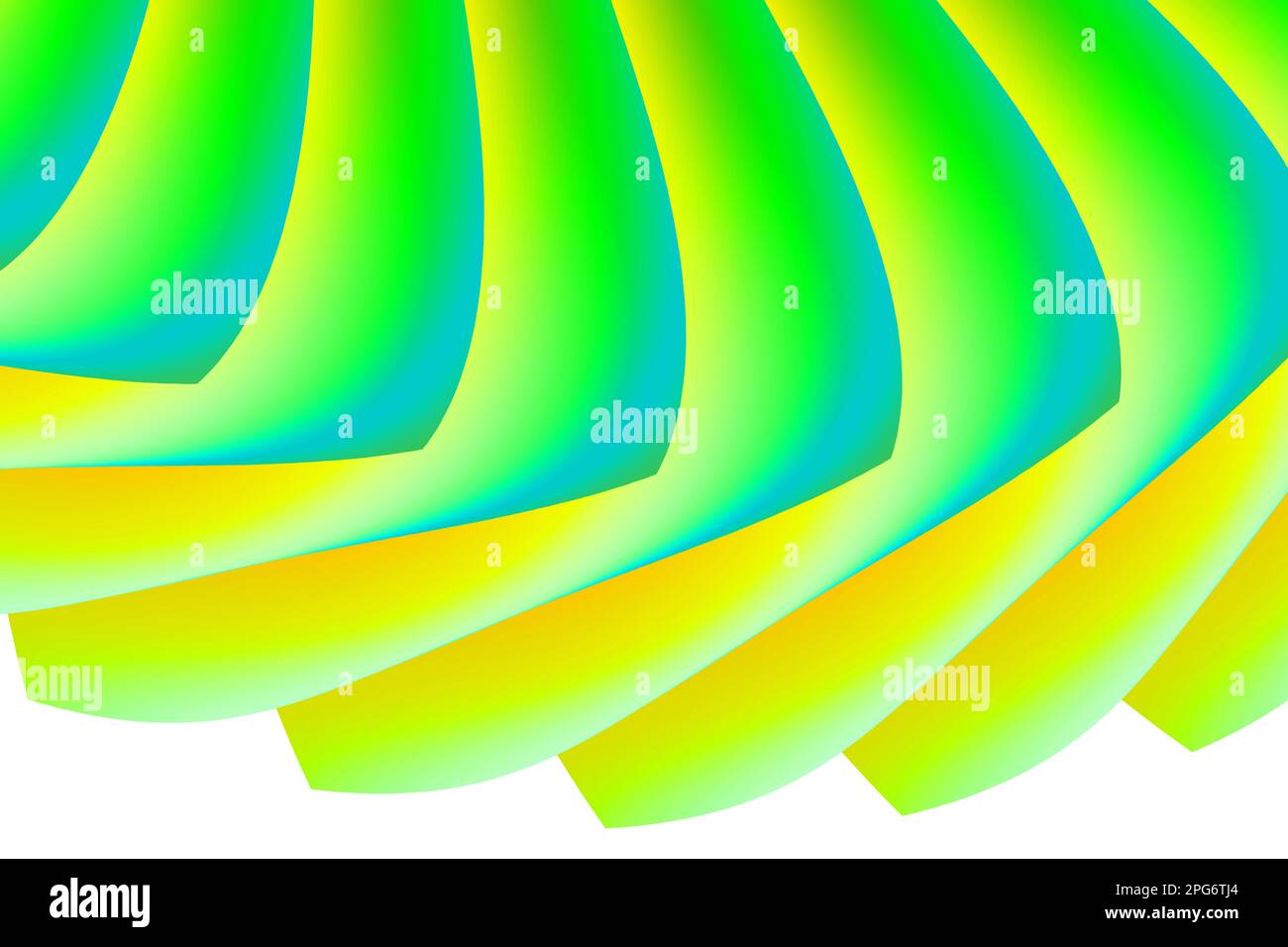 abstract background with green and yellow waves on a white background ...