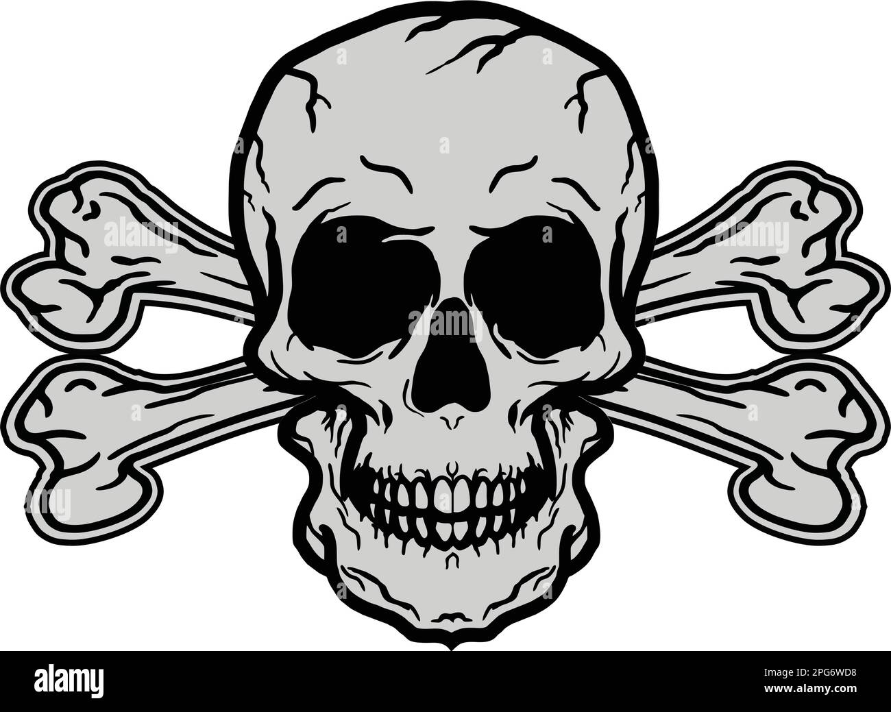 Human skull isolated on white background Stock Vector Image & Art - Alamy