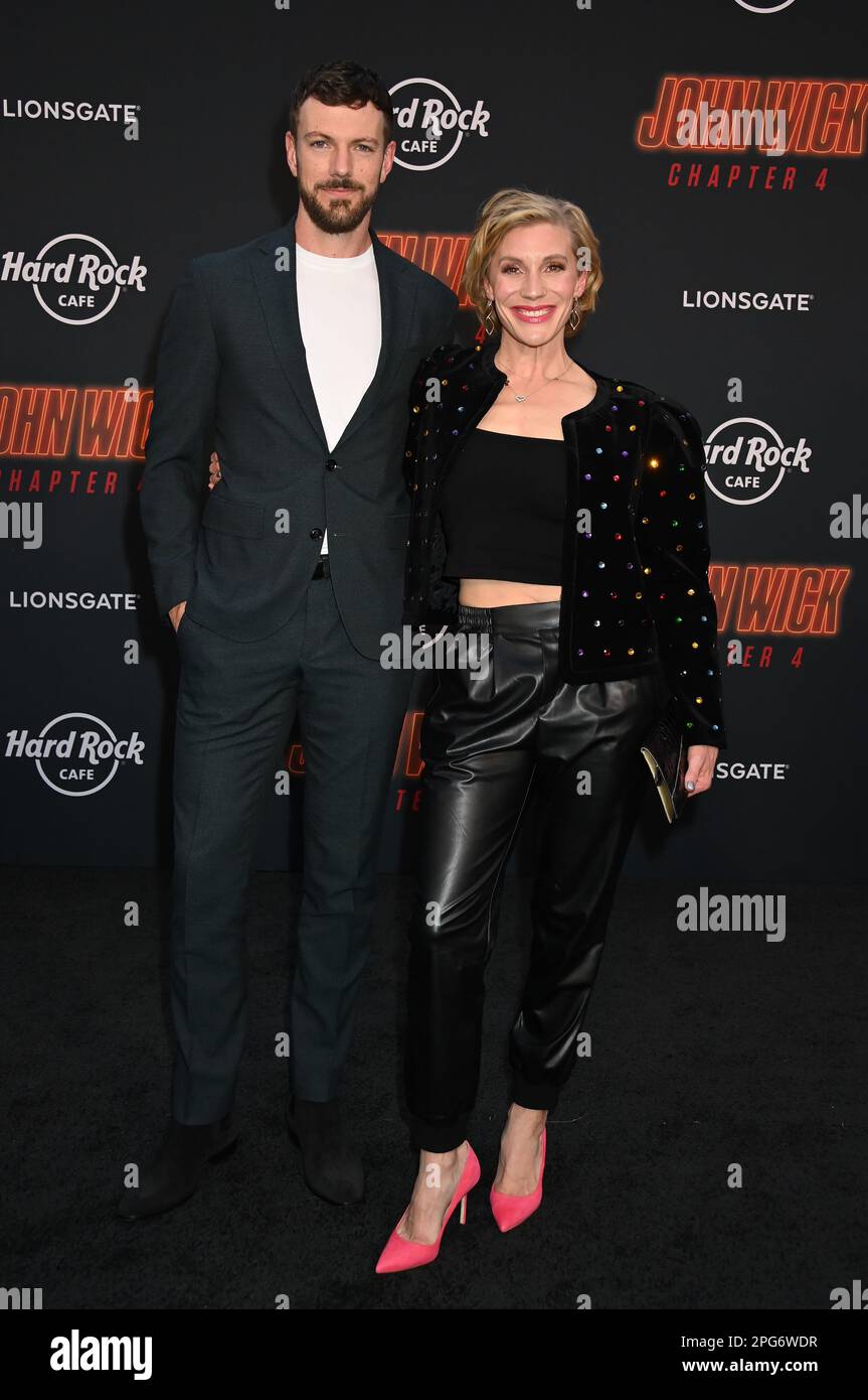 Hollywood, CA. March 20, 2023, Katee Sackhoff and Robin Gadsby arriving