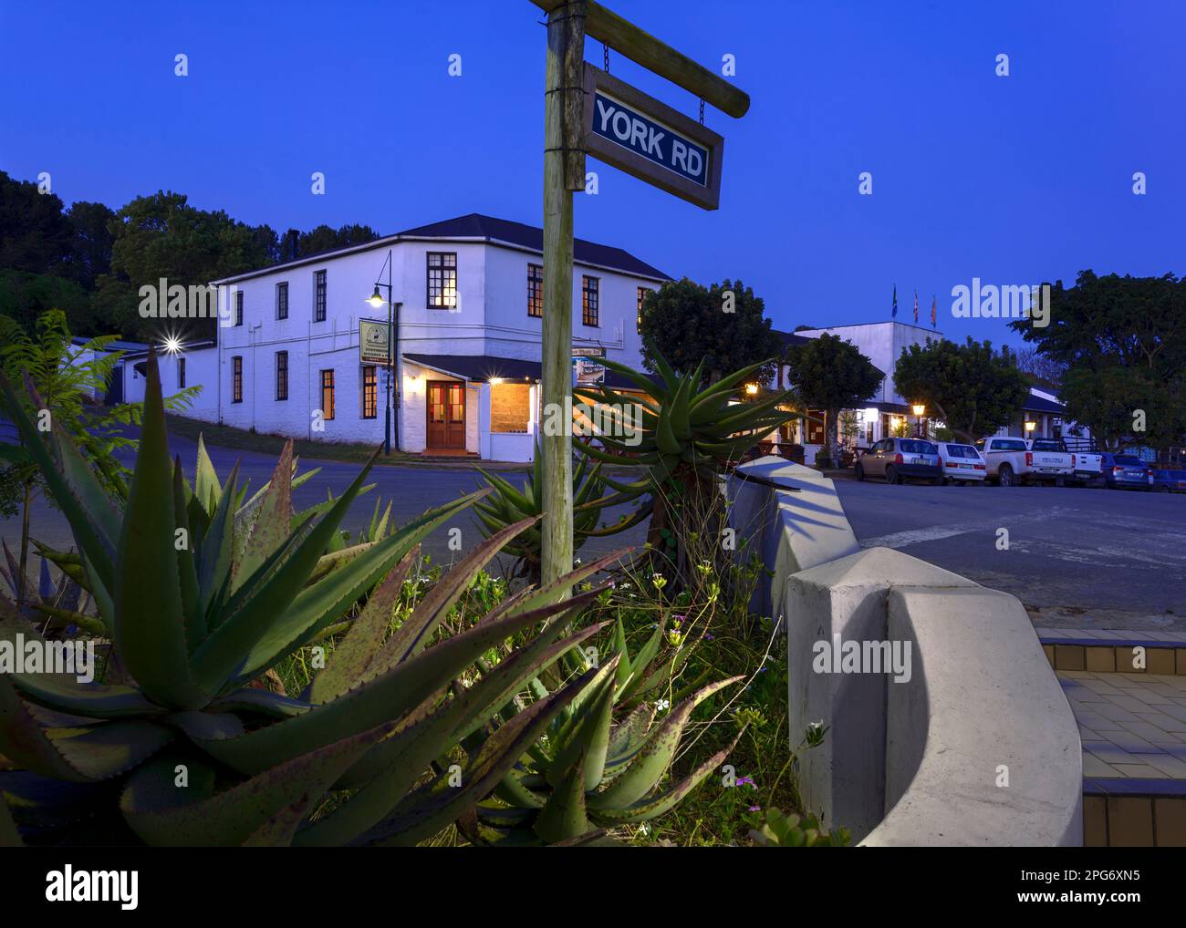 The ‘Pig and Whistle’ Hotel in Bathurst in the early evening Stock