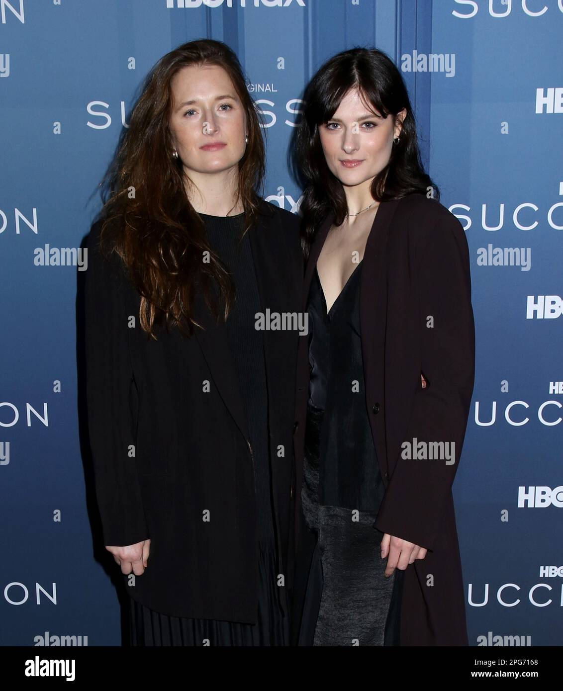 New York City, NY, 20/03/2023, Grace Gummer and Louisa Jacobson attending the 'Succession' Season 4 Premiere held at Jazz at Lincoln Center on March 20, 2023 in New York City, NY ©Steven Bergman/AFF-USA.COM Stock Photo