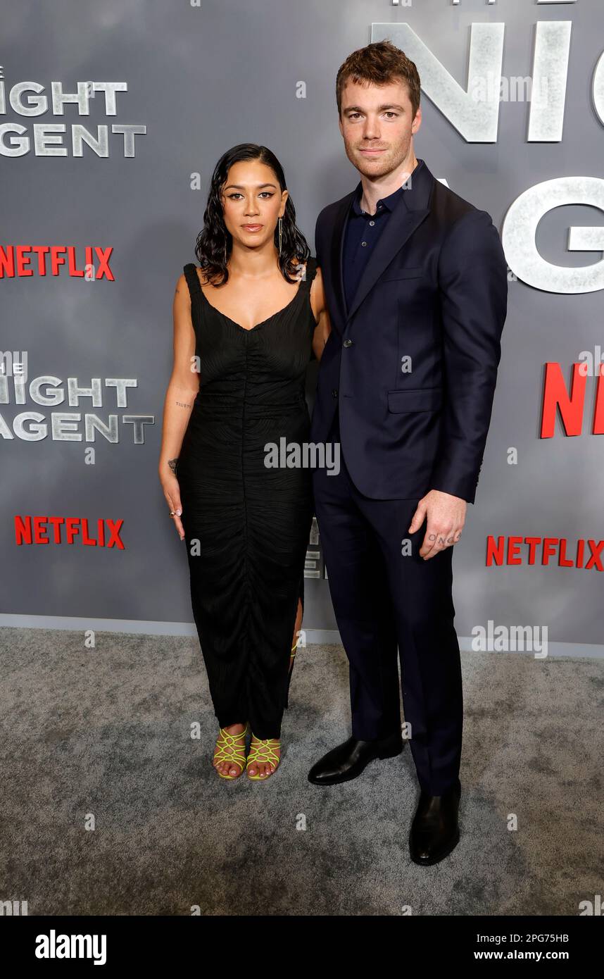 Los Angeles, California, USA. 20th Mar, 2023. Luciane Buchanan, Gabriel  Basso. The Night Agent Los Angeles Special Screening held at Netflix Tudum  Theater in Los Angeles. Credit: AdMedia Photo viaNewscomAlamy Live News