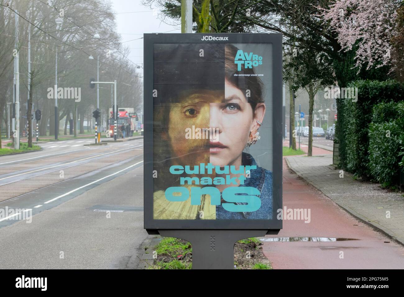 Billboard AVRO TROS Cultuur Maakt Ons At Amsterdam The Netherlands 19-3-2023 Stock Photo