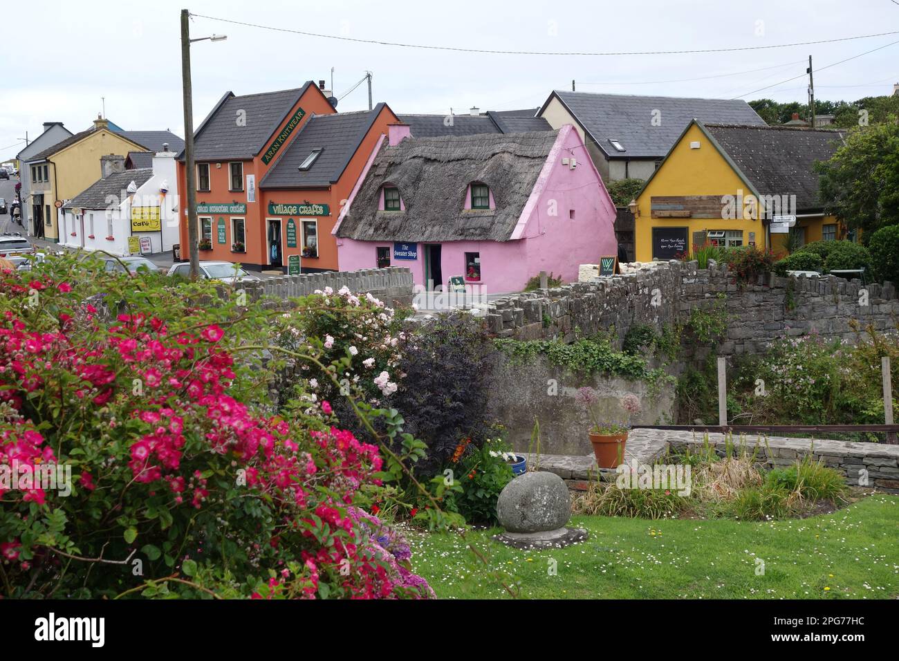 charming cottages in picturesque Doolin, County Clare Ireland Stock Photo