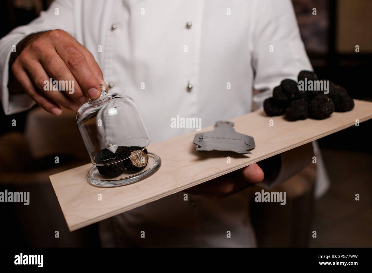 restaurant chef delicacy. truffle food mushroom Stock Photo Alamy