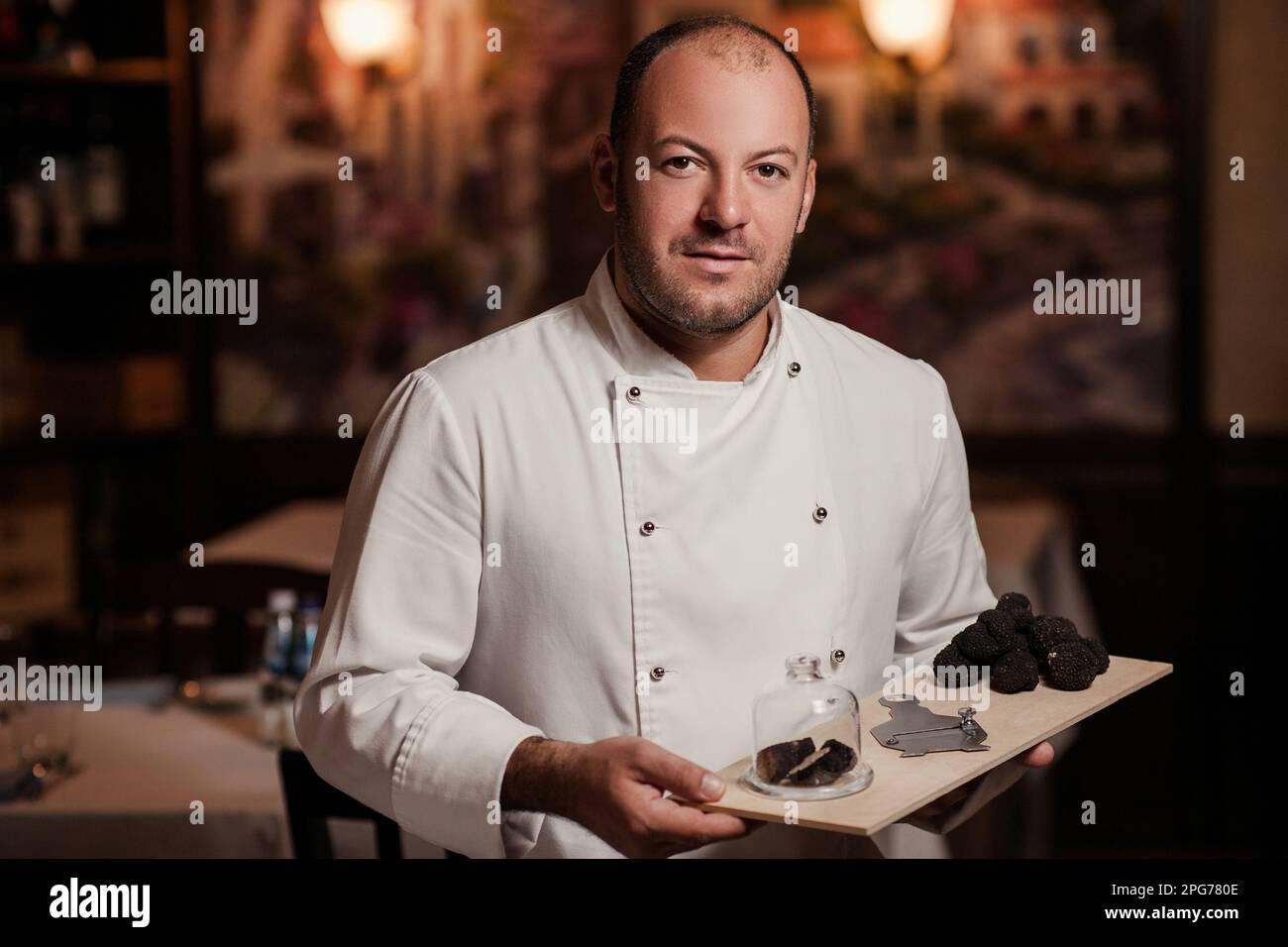 restaurant chef delicacy. truffle food mushroom Stock Photo Alamy