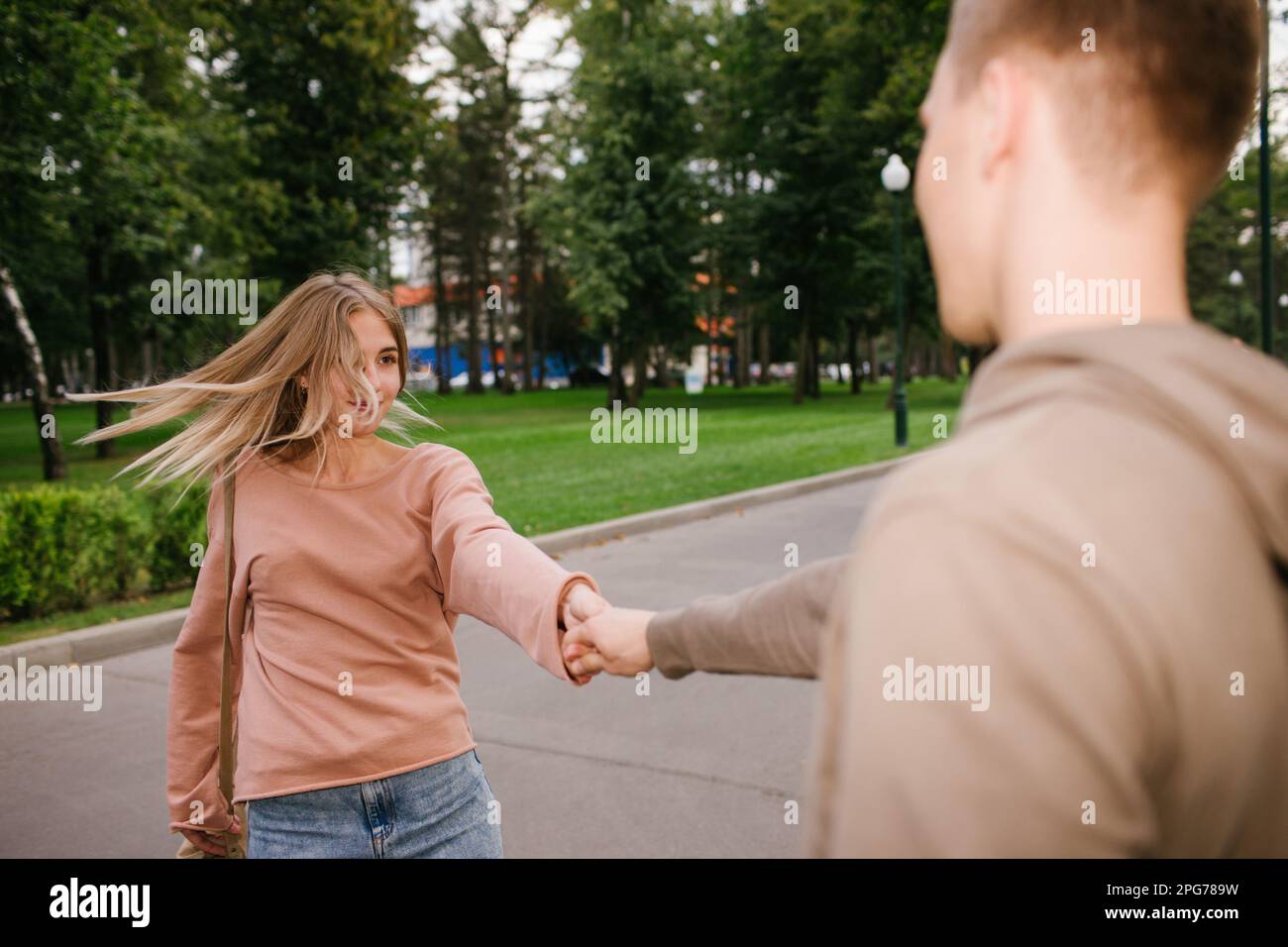 teenage couple street dancing friendship youth Stock Photo Alamy