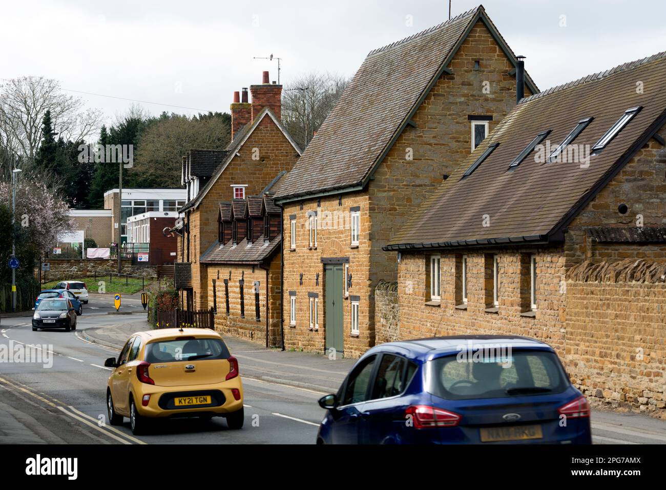 Main Road, Duston, Northamptonshire, England, UK Stock Photo Alamy