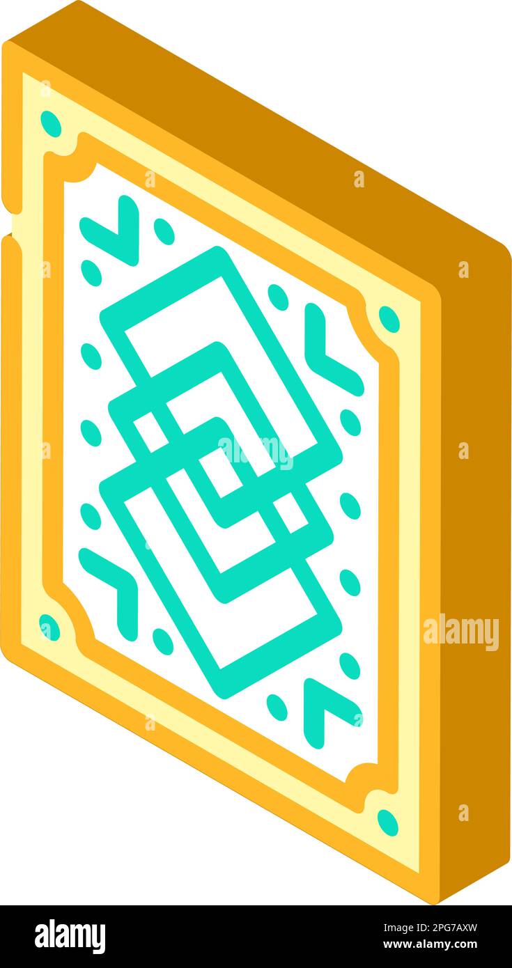 rug bedroom interior isometric icon vector illustration Stock Vector ...