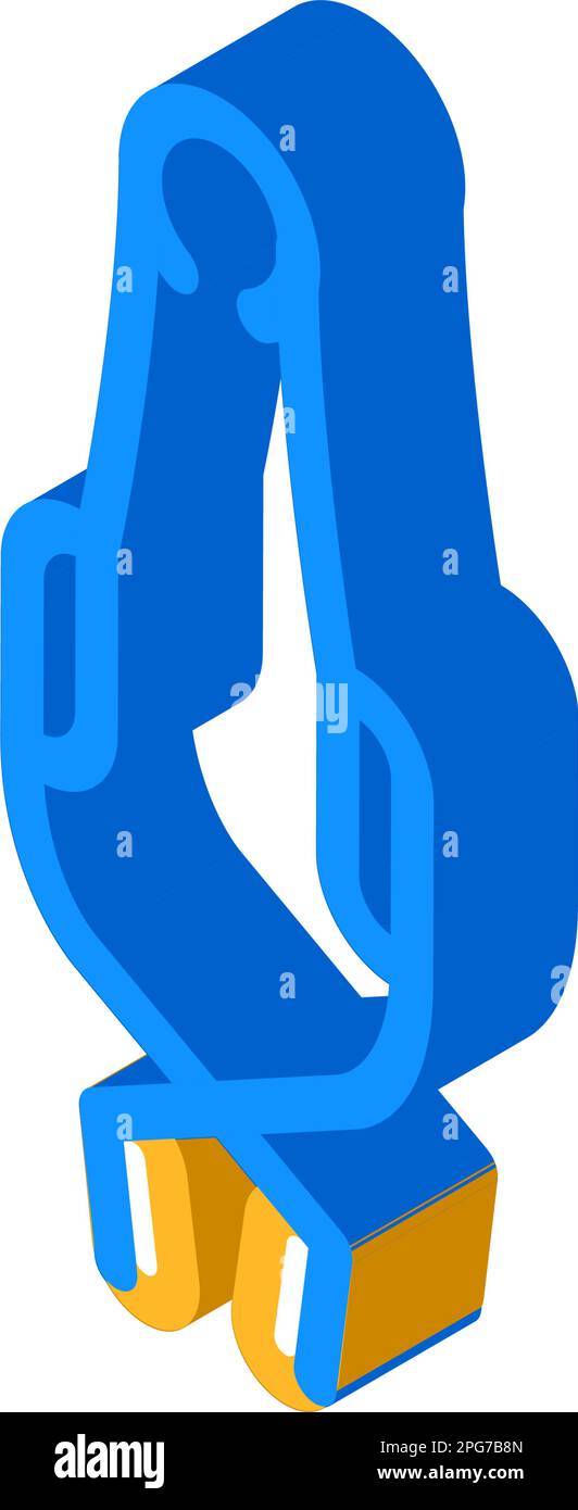 test tube holder chemical glassware lab isometric icon vector