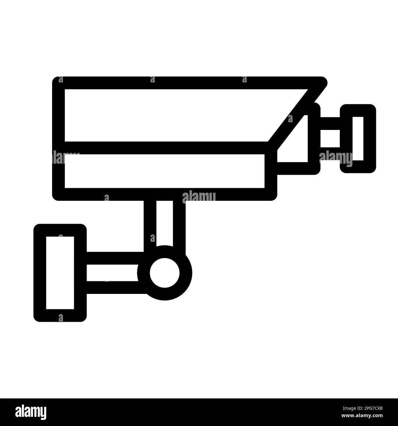 Cctv Vector Thick Line Icon For Personal And Commercial Use Stock Photo ...