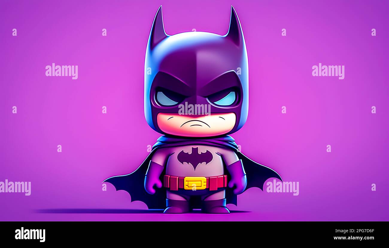 Illustration with superhero batman isolated, generative AI Stock Photo -  Alamy