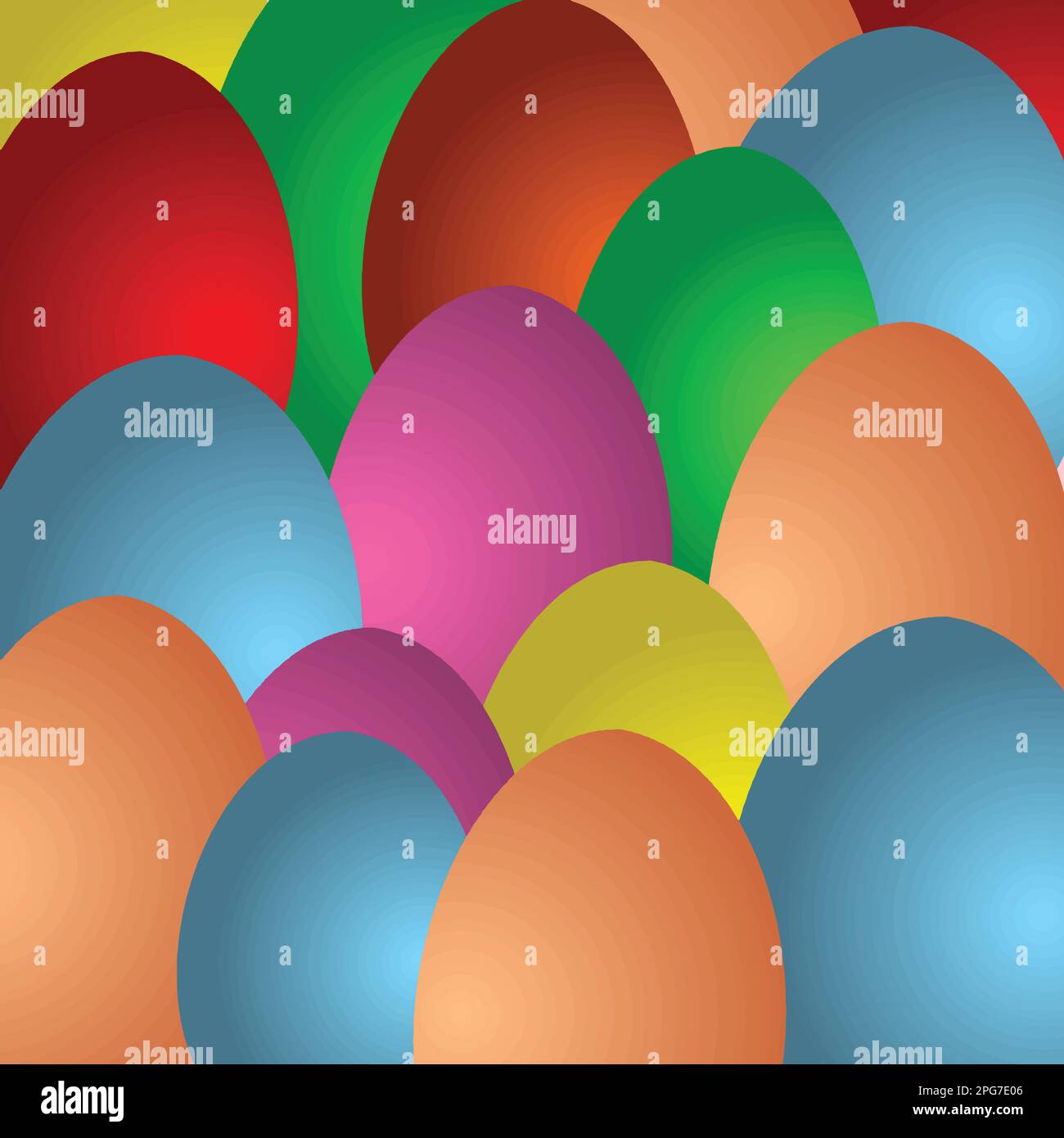 Easter eggs background, vector illustration. Colorful Easter eggs. Stock Vector