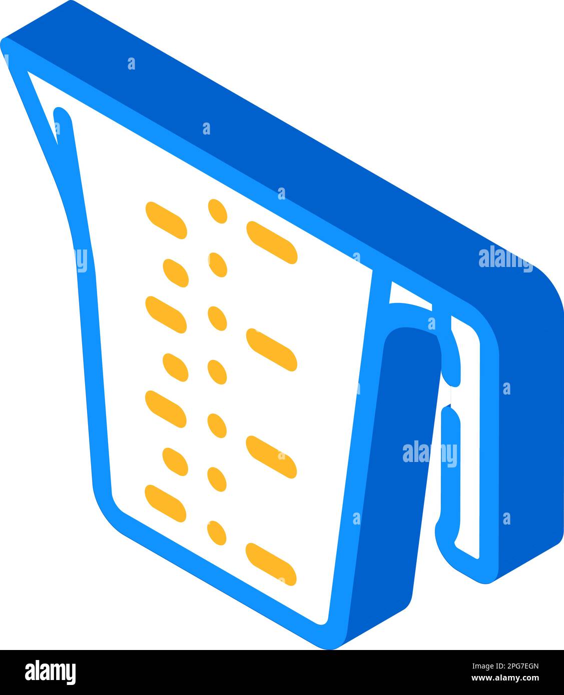 measuring cup kitchen cookware isometric icon vector illustration Stock ...