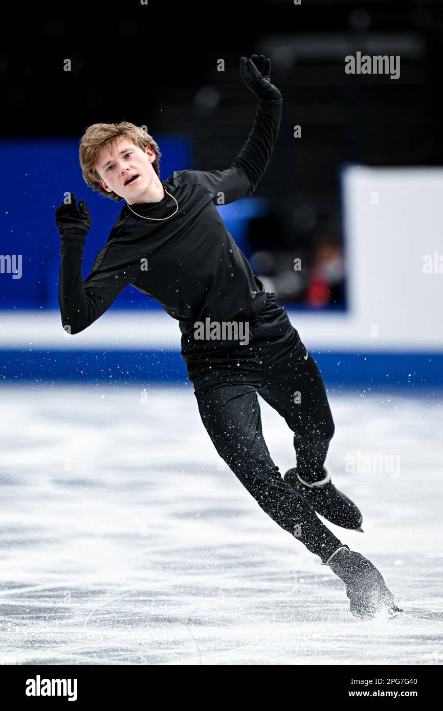 Ilia MALININ (USA), during Men Practice, at the ISU World Figure Skating Championships 2023, at Saitama