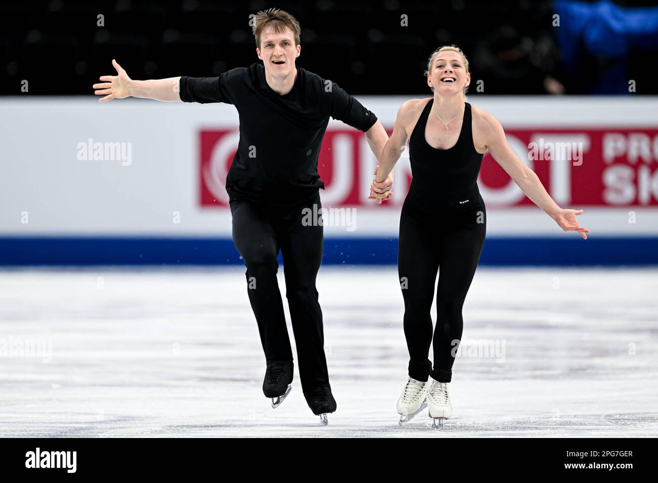Lydia SMART & Harry MATTICK (GBR), during Pairs Practice, at the ISU