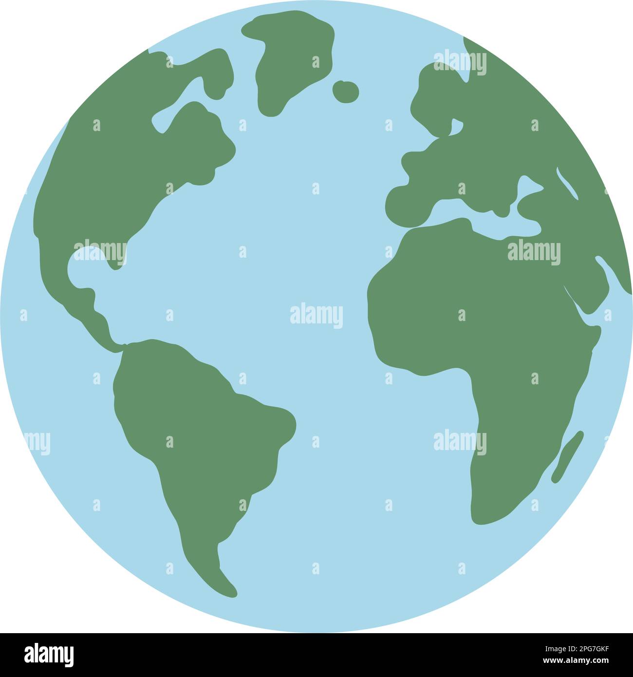 Earth planet icon. Vector illustration of flat planet Earth for web ...