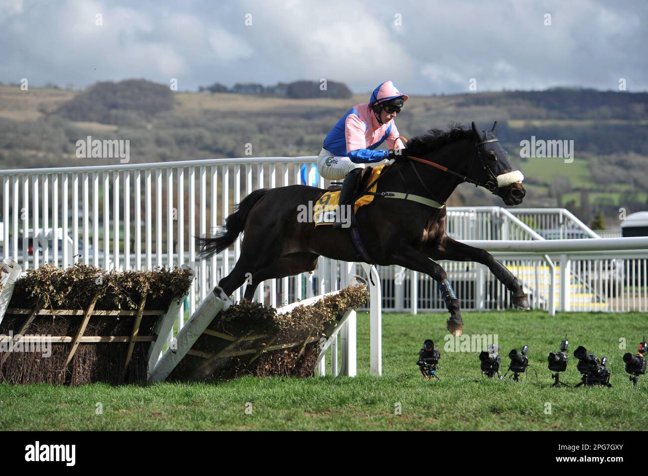 First race 1.30 The JCB Triumph Hurdle. Jupiter Du Gite ridden by Niall ...