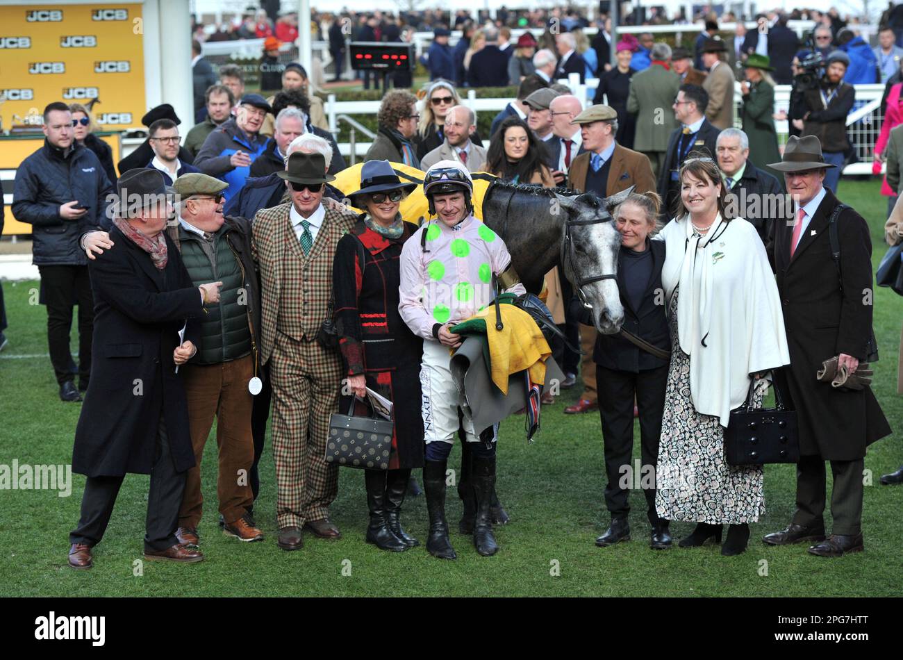 The winning connections First race 1.30 The JCB Triumph Hurdle. Race