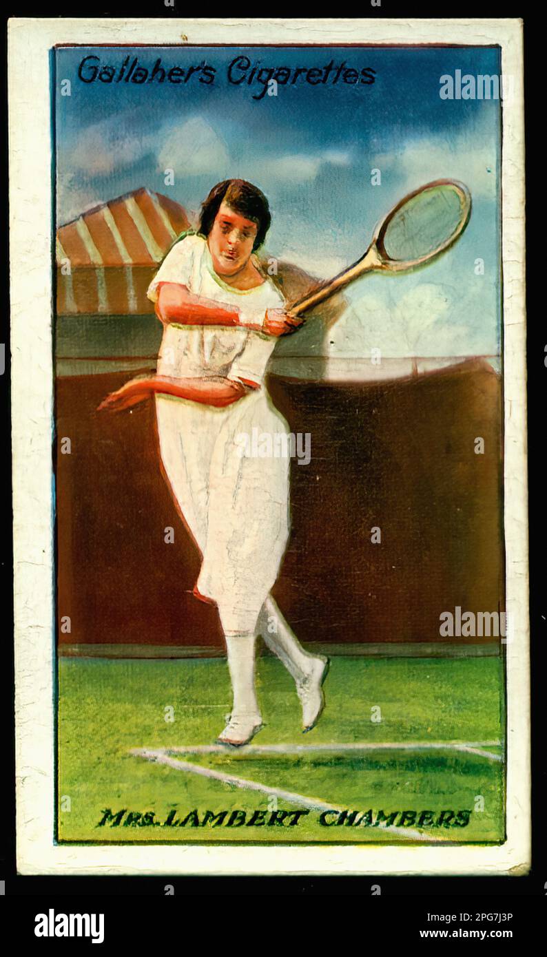Portrait of Mrs Lambert Chambers - Vintage Cigarette Card Stock Photo -  Alamy