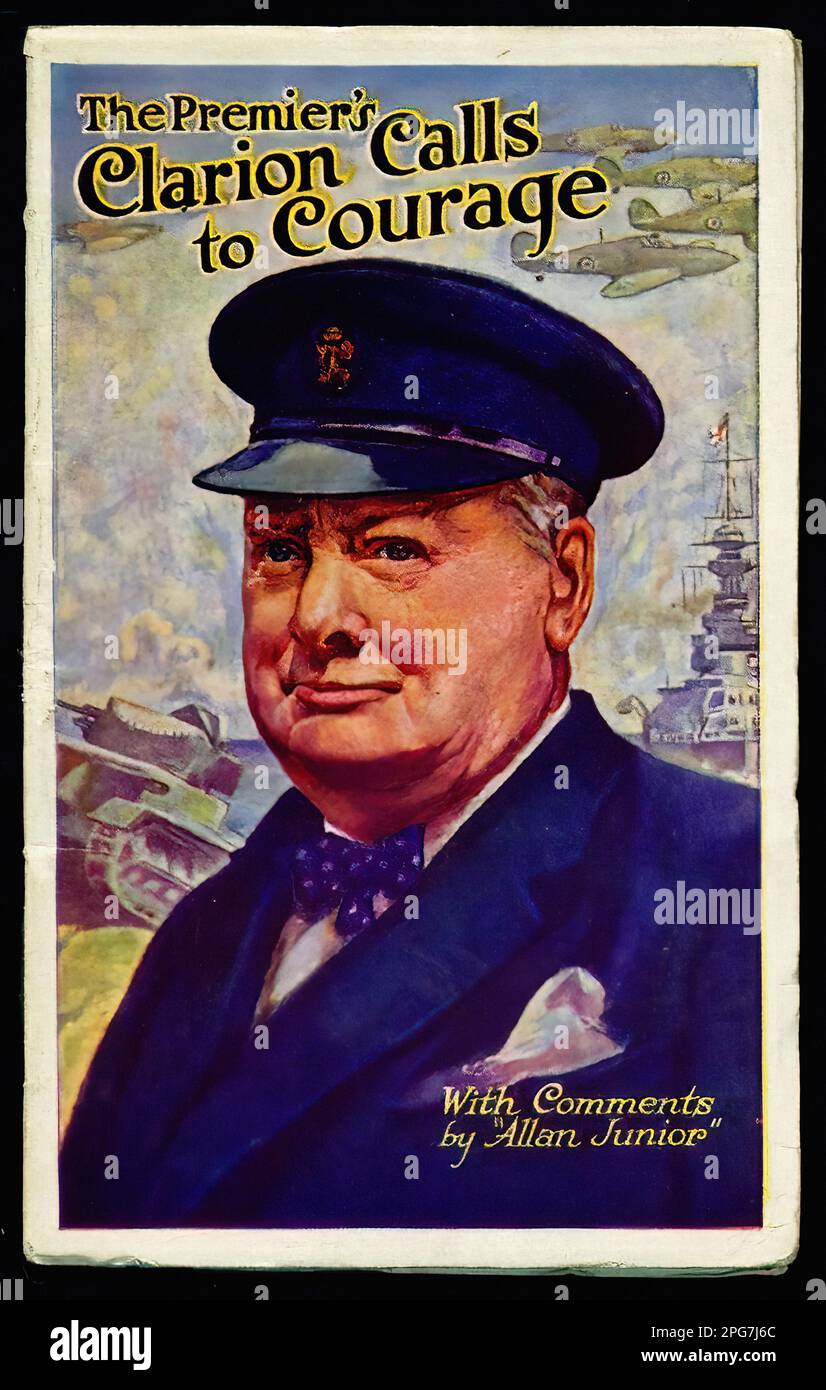 Winston Churchill's speeches - Vintage Clarion Calls of Courage Stock ...