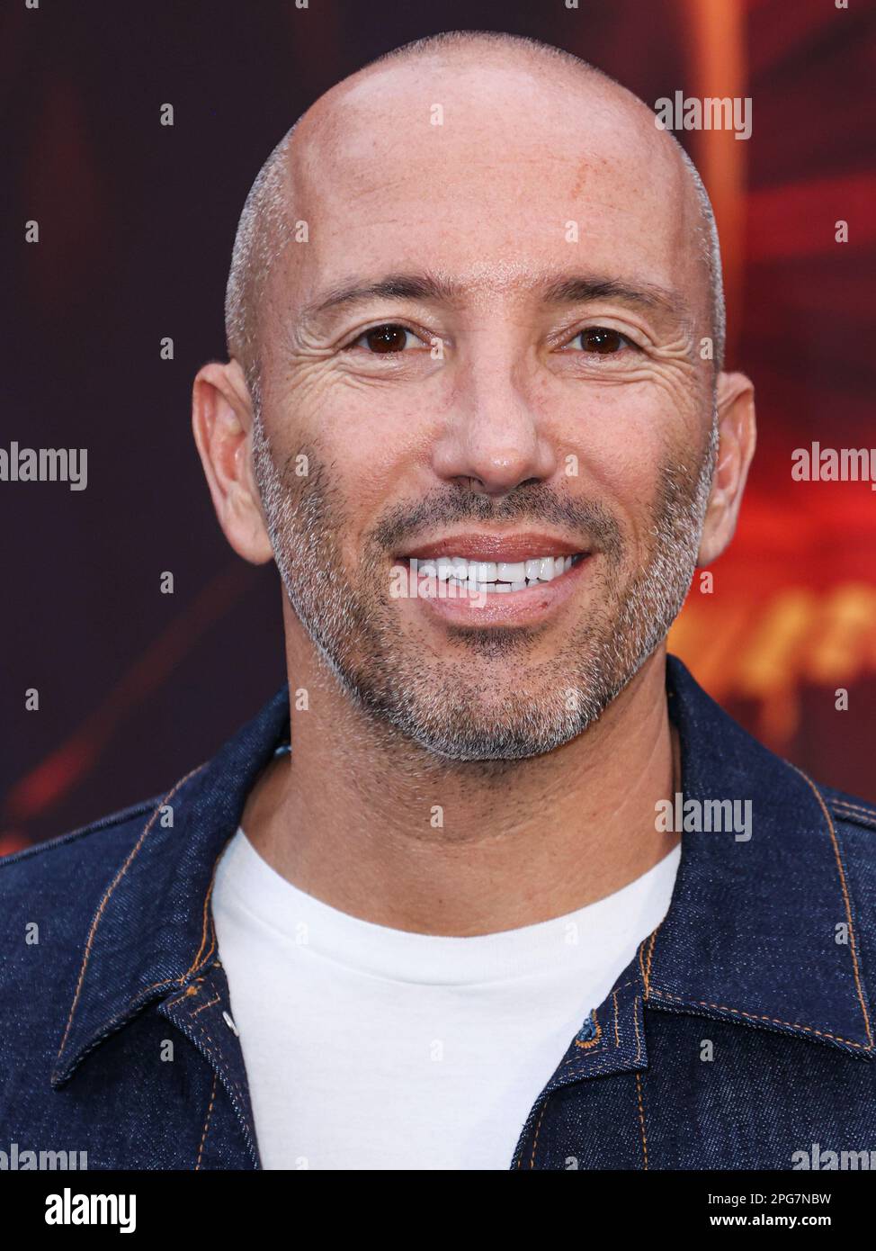 HOLLYWOOD, LOS ANGELES, CALIFORNIA, USA - MARCH 20: American real estate broker, attorney, influencer and reality TV personality Jason Oppenheim arrives at the Los Angeles Premiere Of Lionsgate's 'John Wick: Chapter 4' held at the TCL Chinese Theatre IMAX on March 20, 2023 in Hollywood, Los Angeles, California, United States. (Photo by Xavier Collin/Image Press Agency) Stock Photo