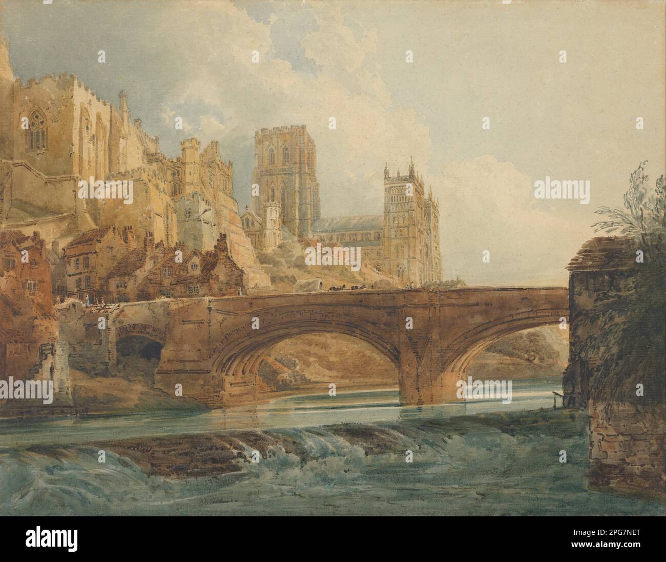 Durham Cathedral and Castle, Thomas Girtin (British, 1775