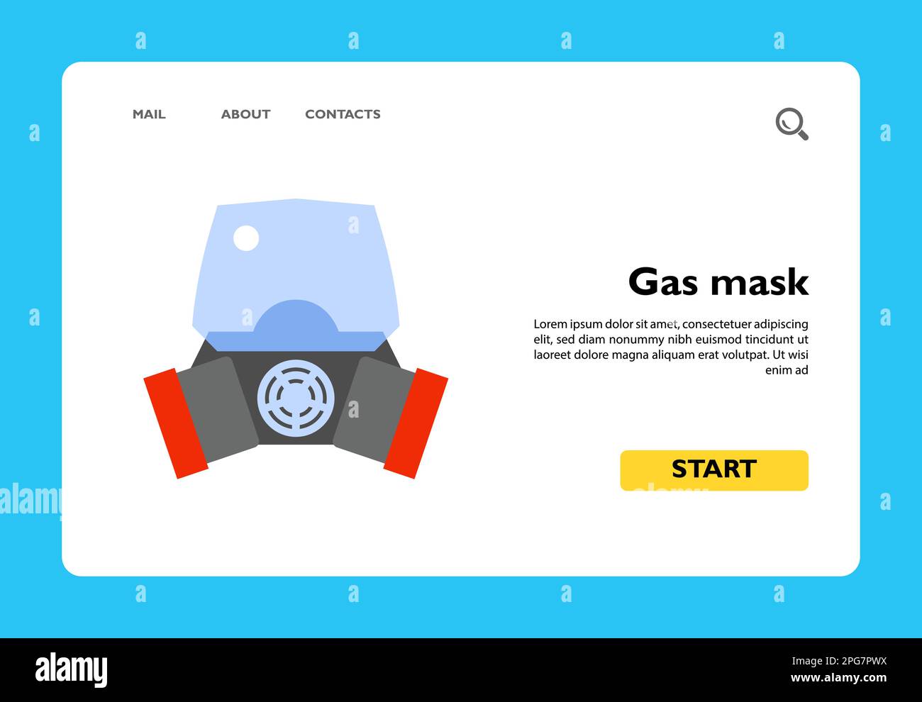 Chemistry gas mask vector icon Stock Vector Image & Art Alamy