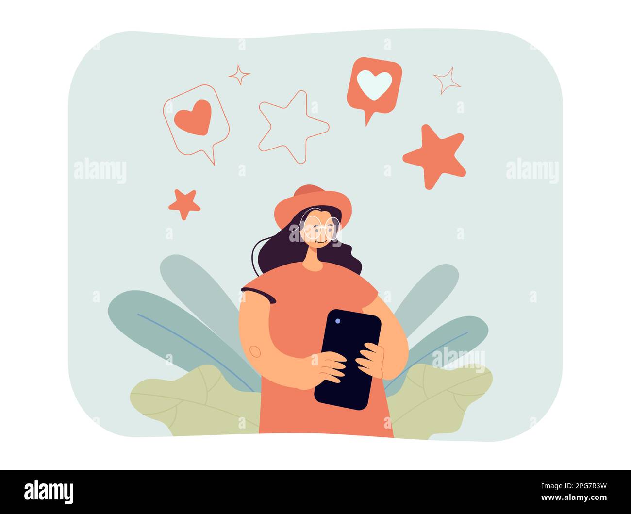 Social media content creator template Cut Out Stock Images Pictures Social media content creator template Cut Out Stock Images Pictures