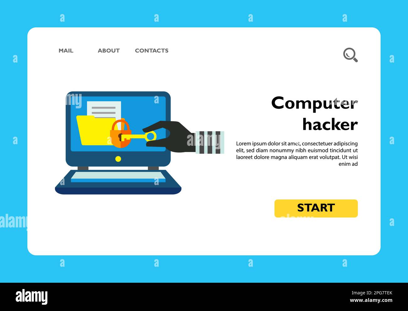 Computer hacker icon Stock Vector Image & Art - Alamy