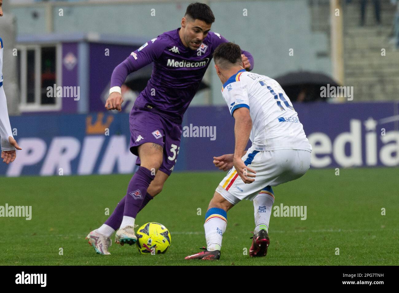 Florence, Italy. 19th Mar, 2023. Riccardo Sottil Fiorentina portrait during ACF Fiorentina vs US Florence, Italy. 19th Mar, 2023. Riccardo Sottil Fiorentina portrait during ACF Fiorentina vs US