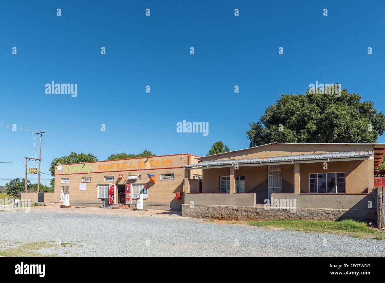 Campbell, South Africa Feb 24, 2023 A street scene, with a general