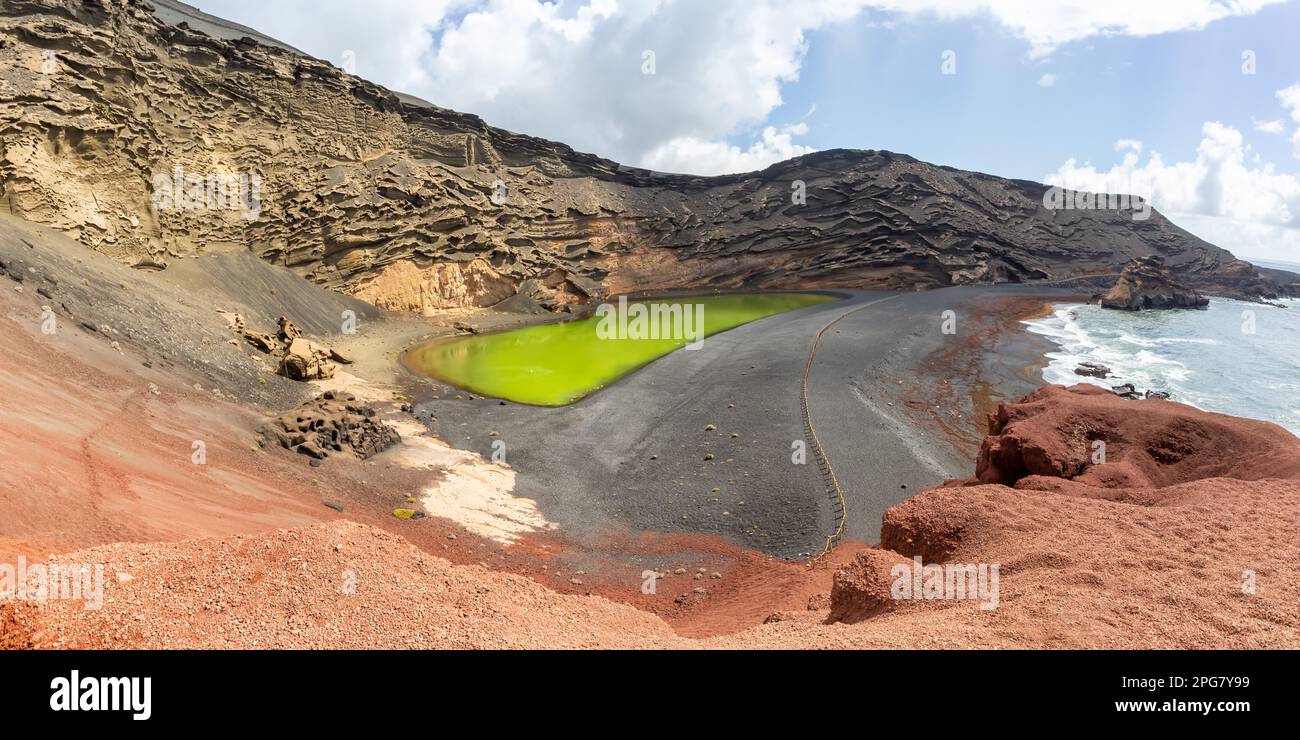 El Golfo Spain September 18 2022 Green Lake Charco De Los Clicos el-golfo-spain-september-18-2022-green-lake-charco-de-los-clicos