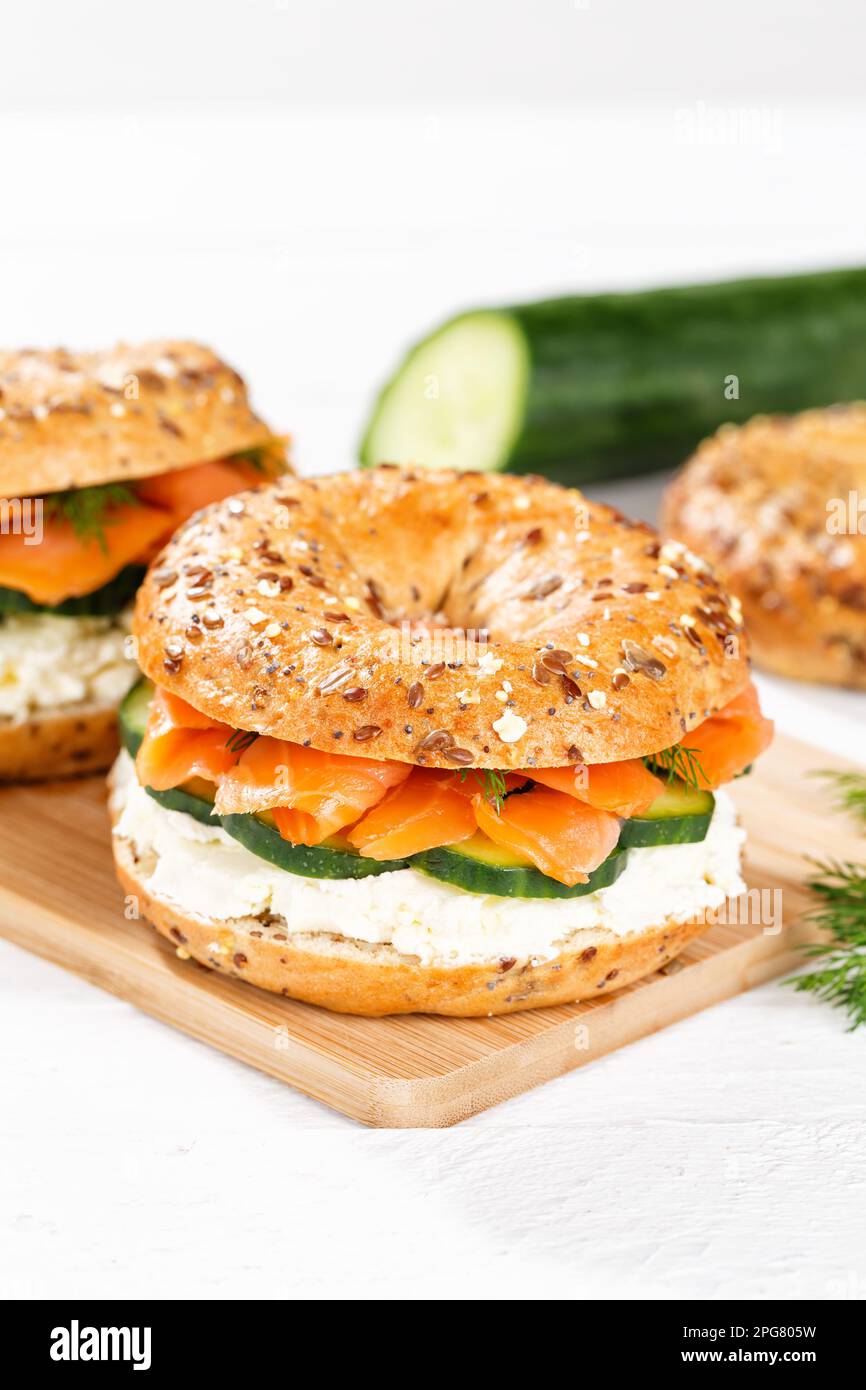 Stuttgart, Germany - March 15, 2023: Bagel Roll Sandwich For Breakfast ...