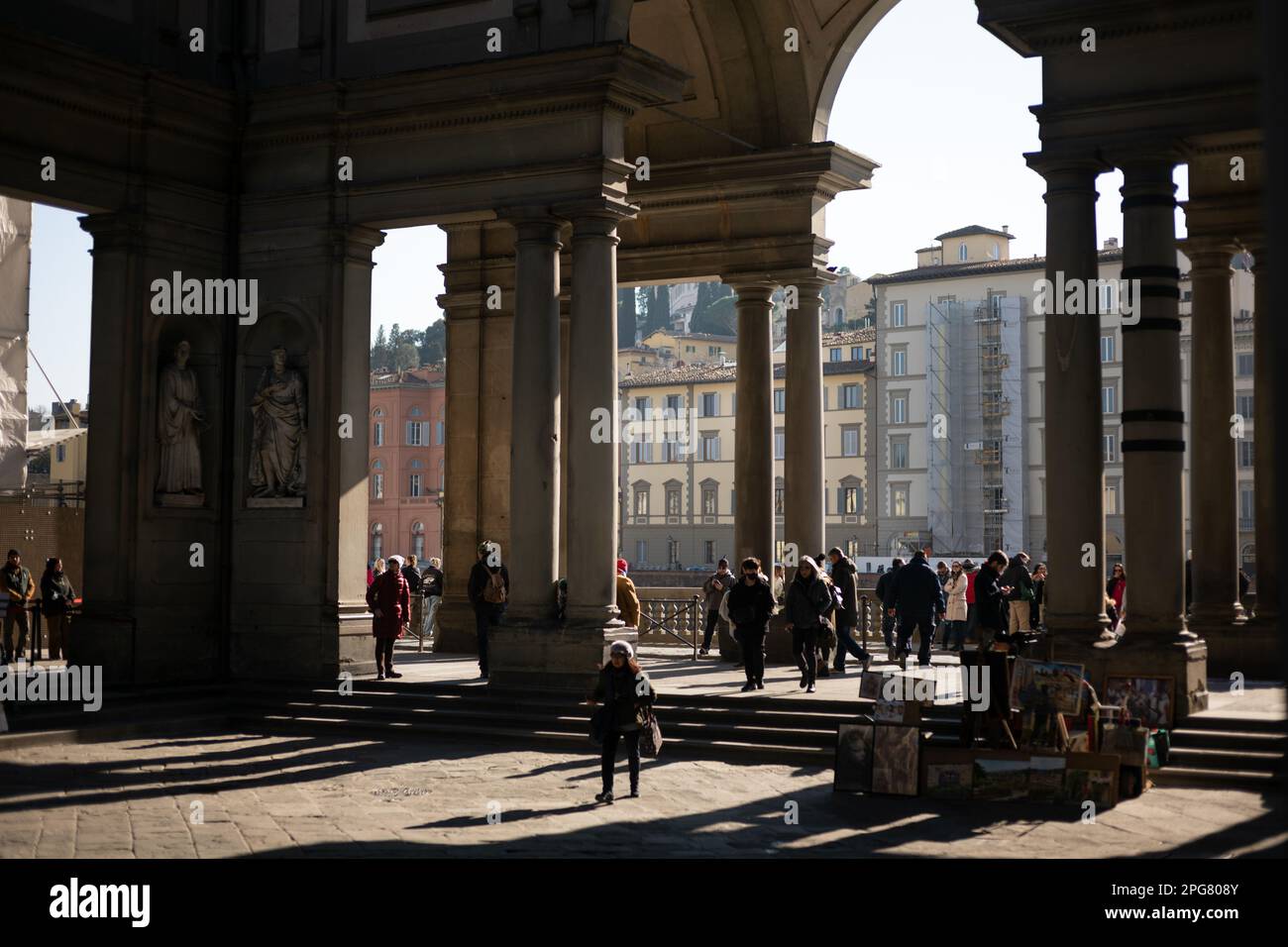 The famous Uffizi art gallery in Florence, Italy Stock Photo Alamy