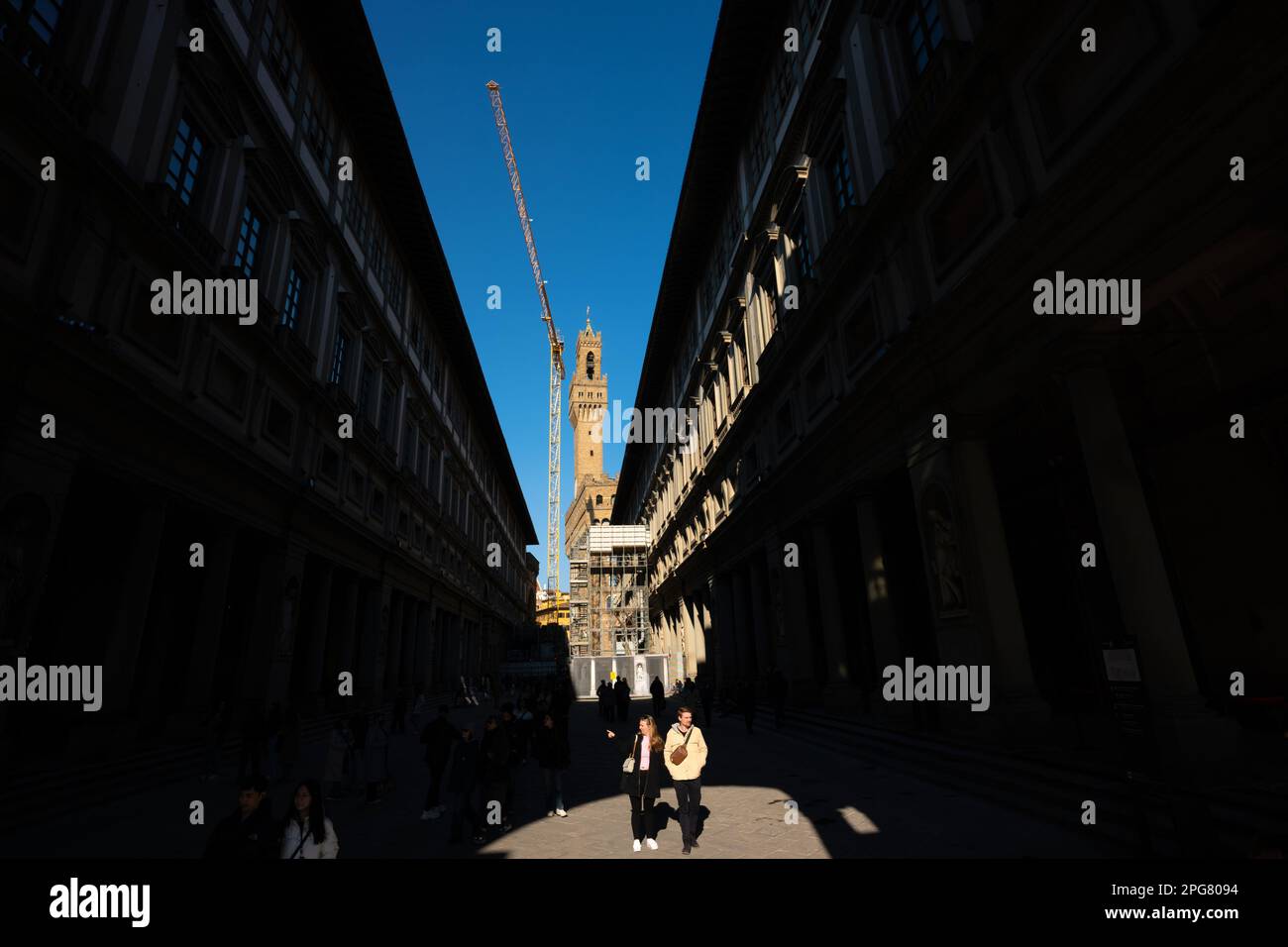 The famous Uffizi art gallery in Florence, Italy Stock Photo Alamy