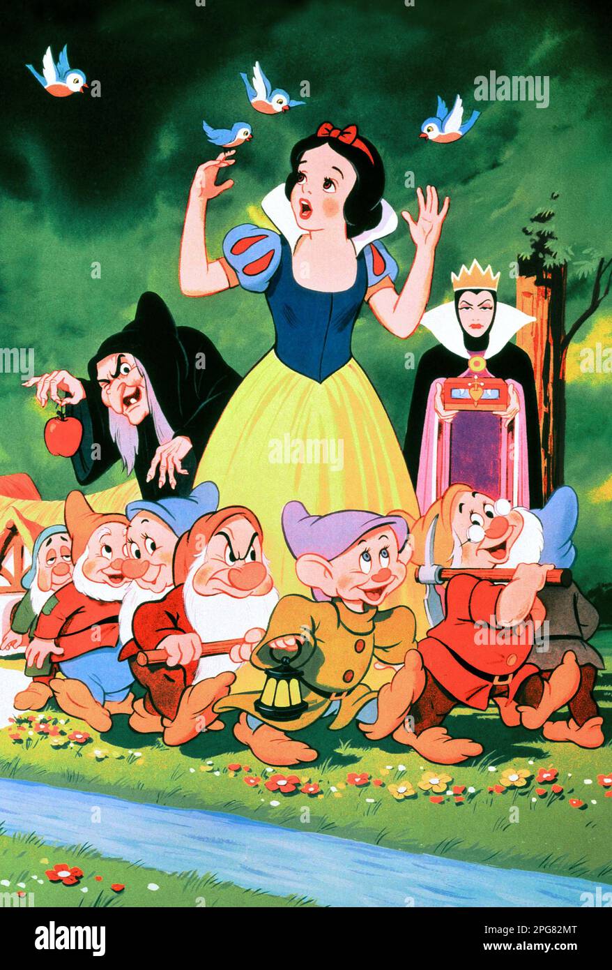 Snow White And The Seven Dwarfs Disney Stock Photo Alamy