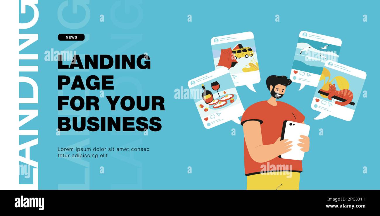 Social media moments Stock Vector Images Alamy