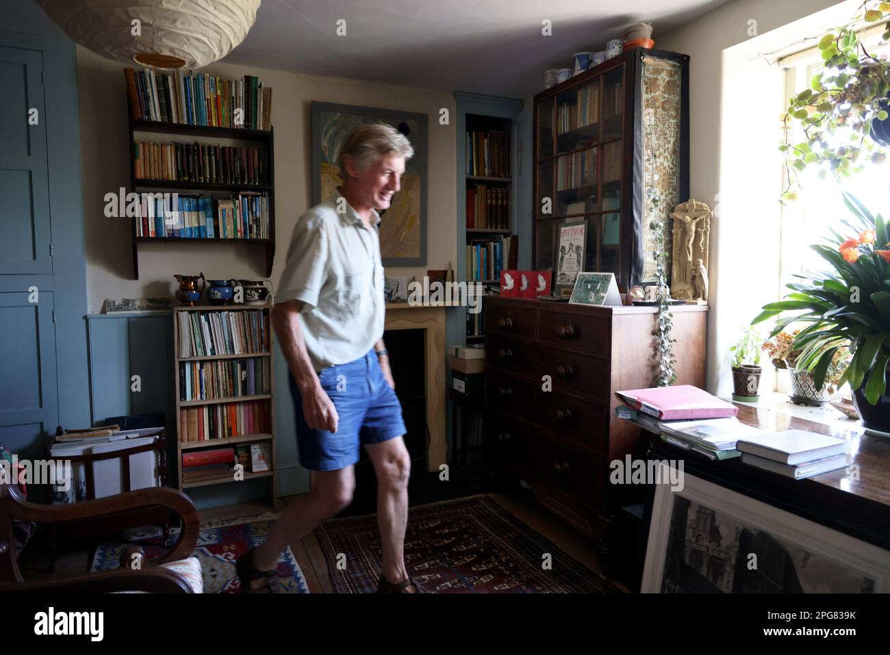 Rory Young at home in Cirencester Stock Photo Alamy