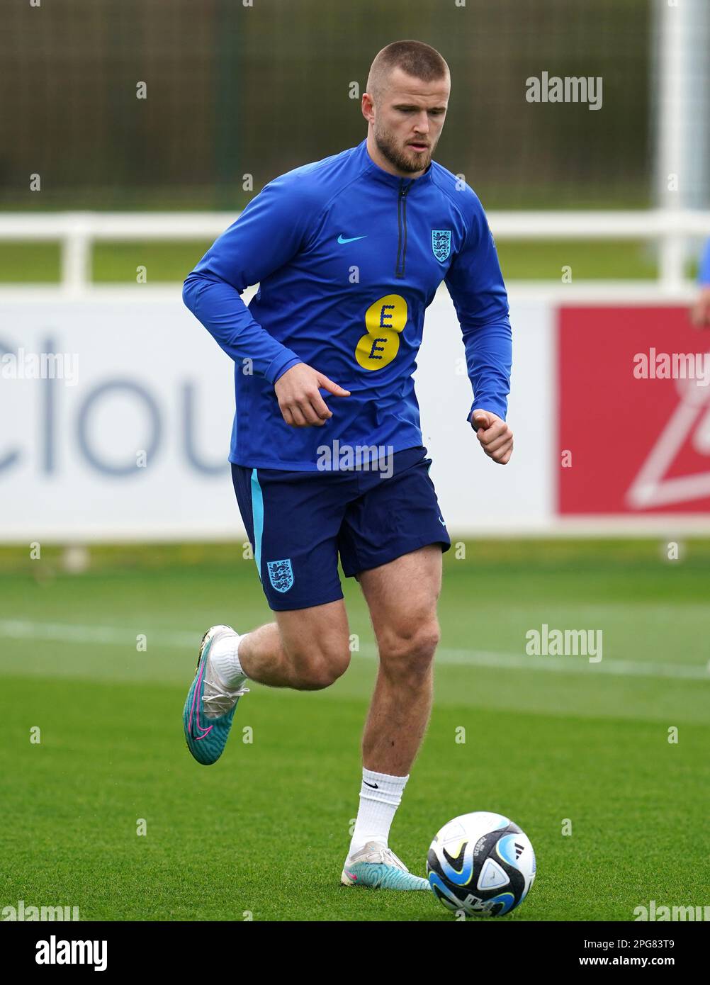 Eric dier during training session at st georges park hi-res stock ...