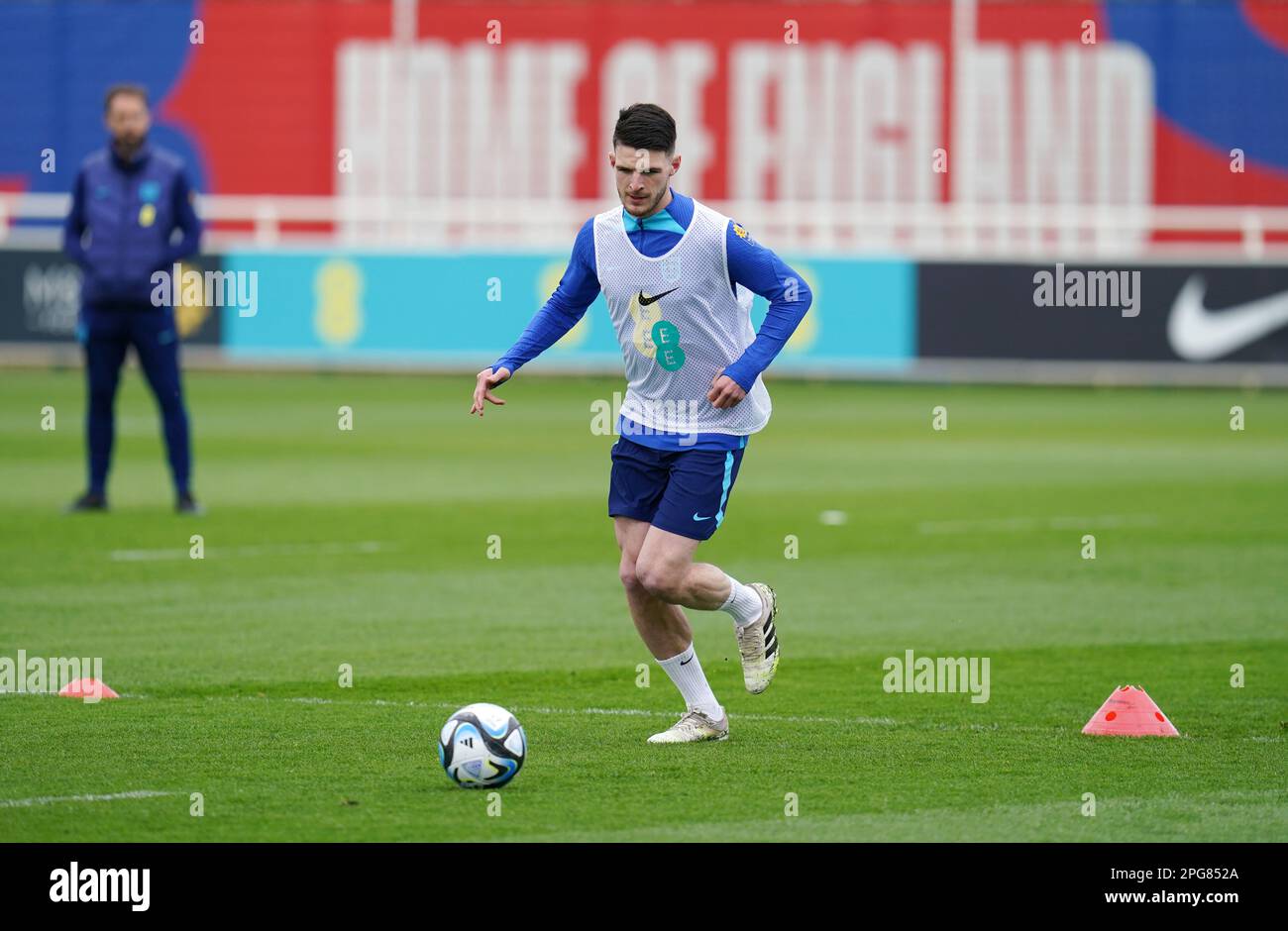 England's and Declan Rice during a training session at St. George's ...